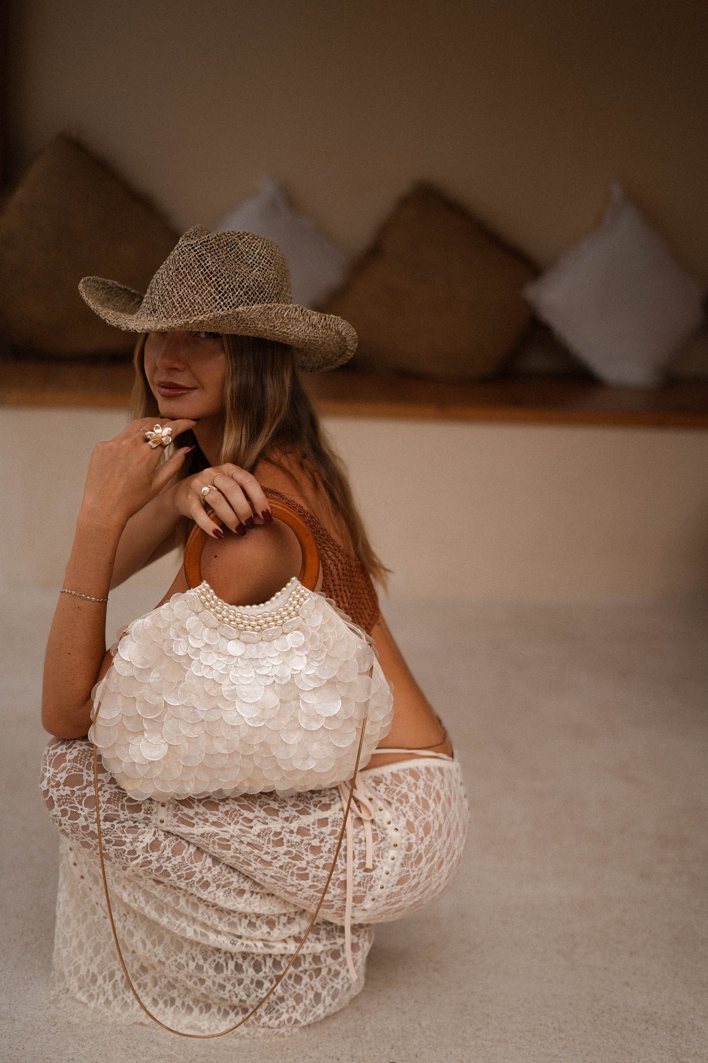 Zia- Seashell Tote Bag