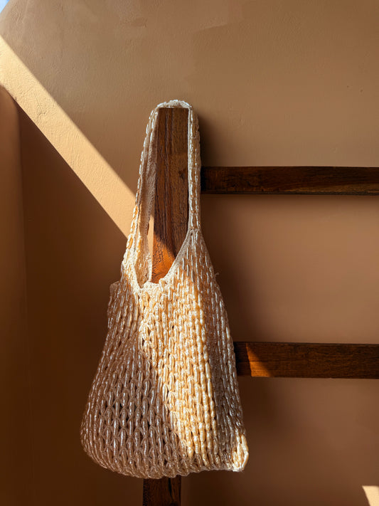 Julia - Freshwater Pearl Style Beach Bag